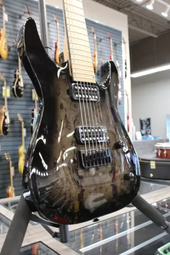 Jackson Guitars - JS Series Dinky Arch Top JS32-7 DKA HT, Caramelized Maple Fingerboard - Trans Black Burst 2